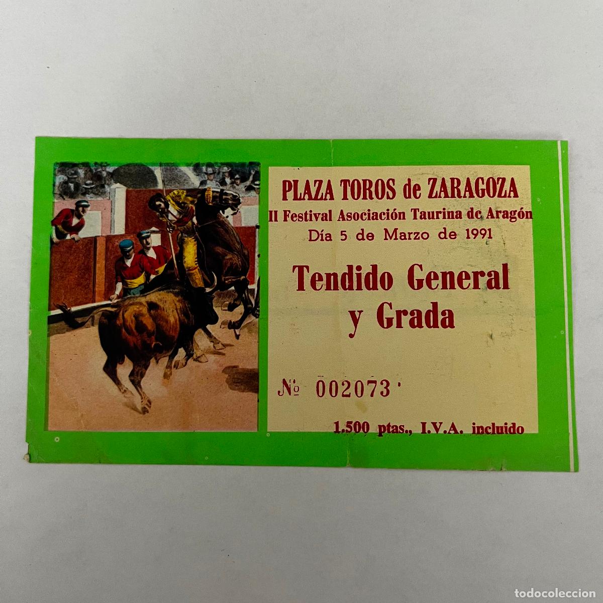 Stierkampf: ENTRADA DE TOROS. ZARAGOZA. 1991.