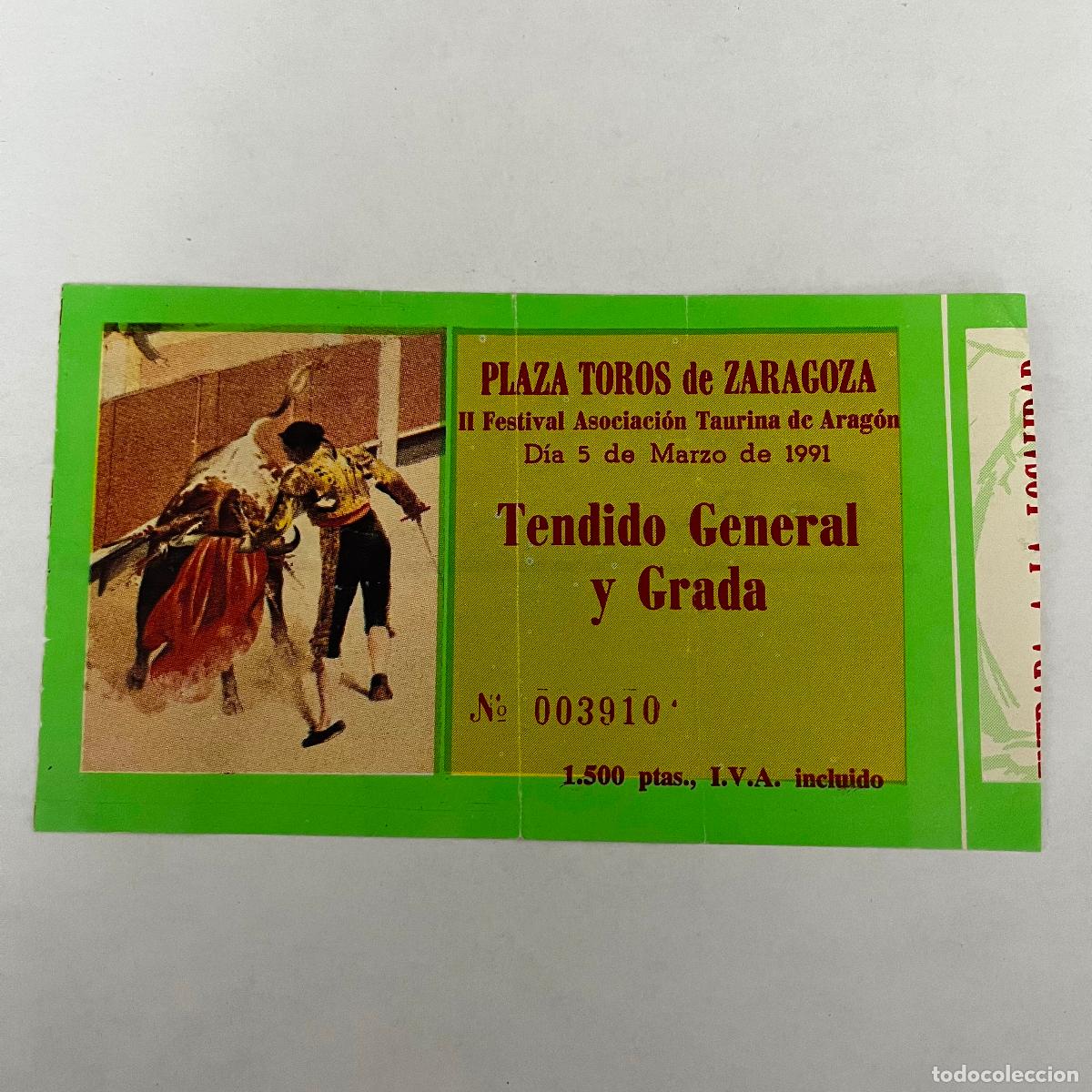 Tauromachia: ENTRADA DE TOROS. ZARAGOZA. 1991.