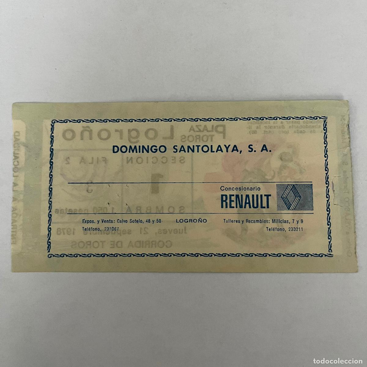 Tauromaquia: ENTRADA DE TOROS. LOGRO&Ntilde;O. 1978. - Foto 2