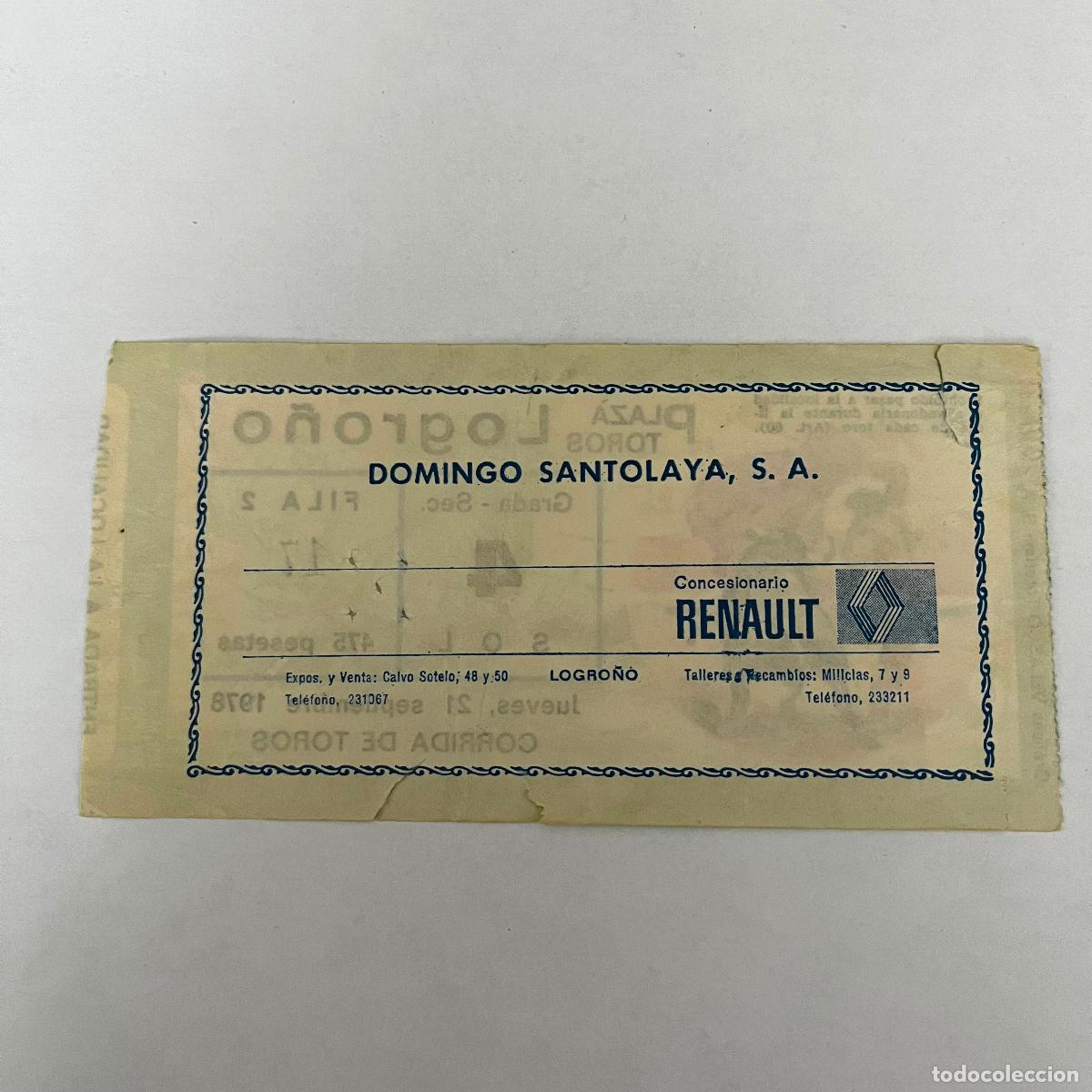 Tauromaquia: ENTRADA DE TOROS. LOGRO&Ntilde;O. 1978. - Foto 2