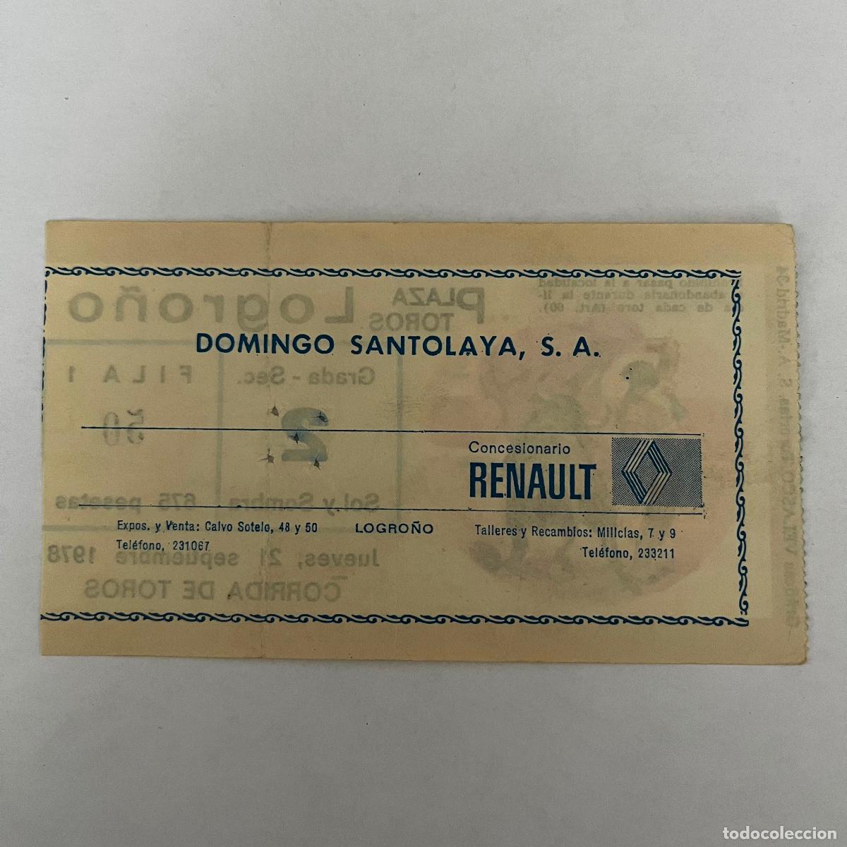 Tauromaquia: ENTRADA DE TOROS. LOGRO&Ntilde;O. 1978. - Foto 2