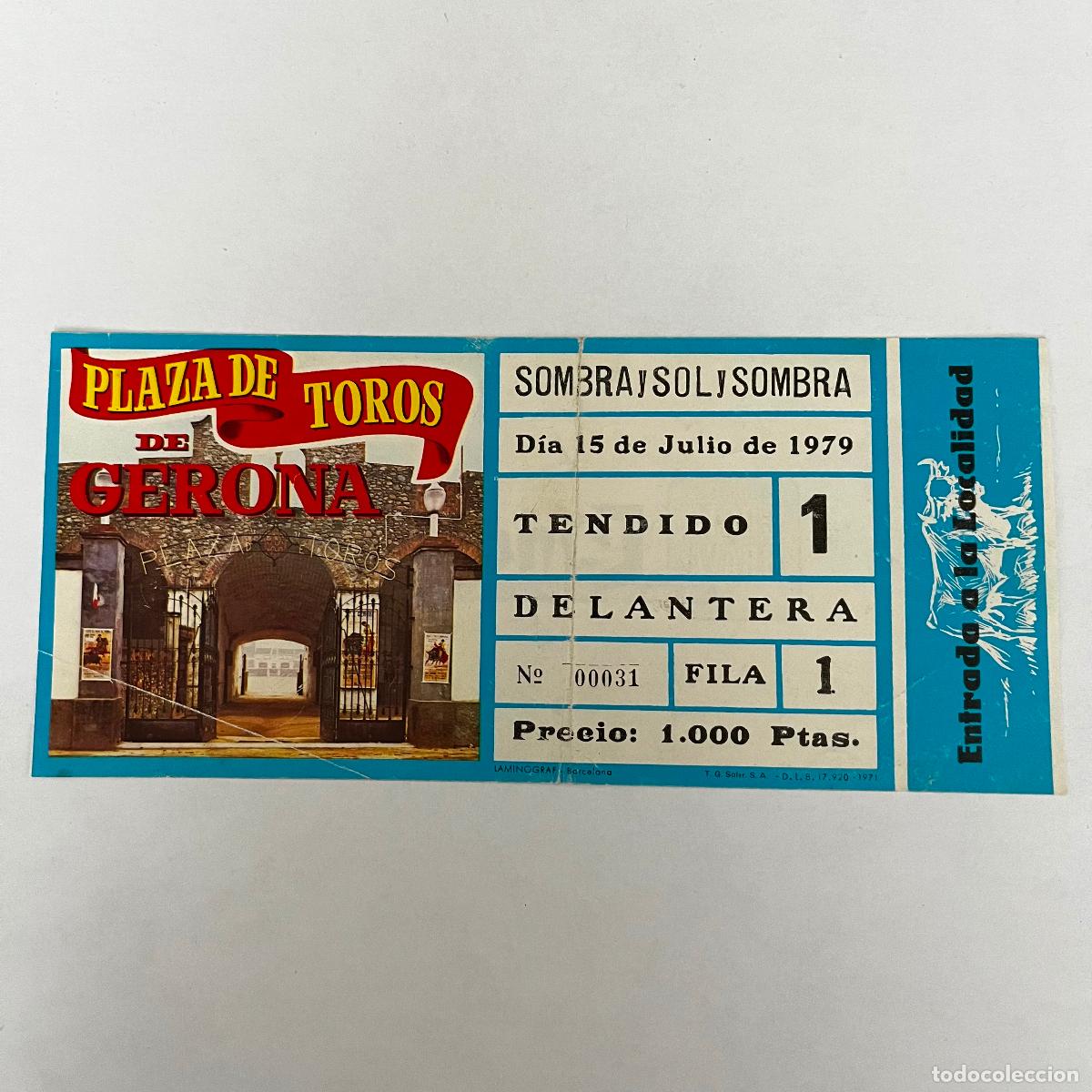 Tauromachia: ENTRADA DE TOROS. GERONA. 1979.