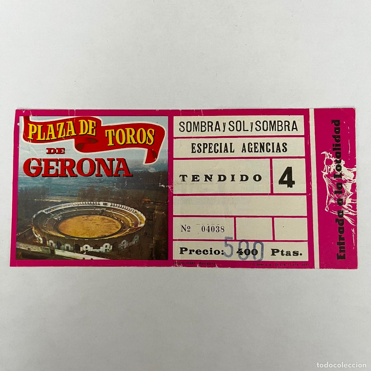 Tauromachia: ENTRADA DE TOROS. GERONA.