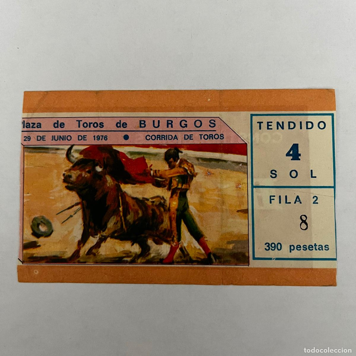Tauromachia: ENTRADA DE TOROS. BURGOS. 1976.