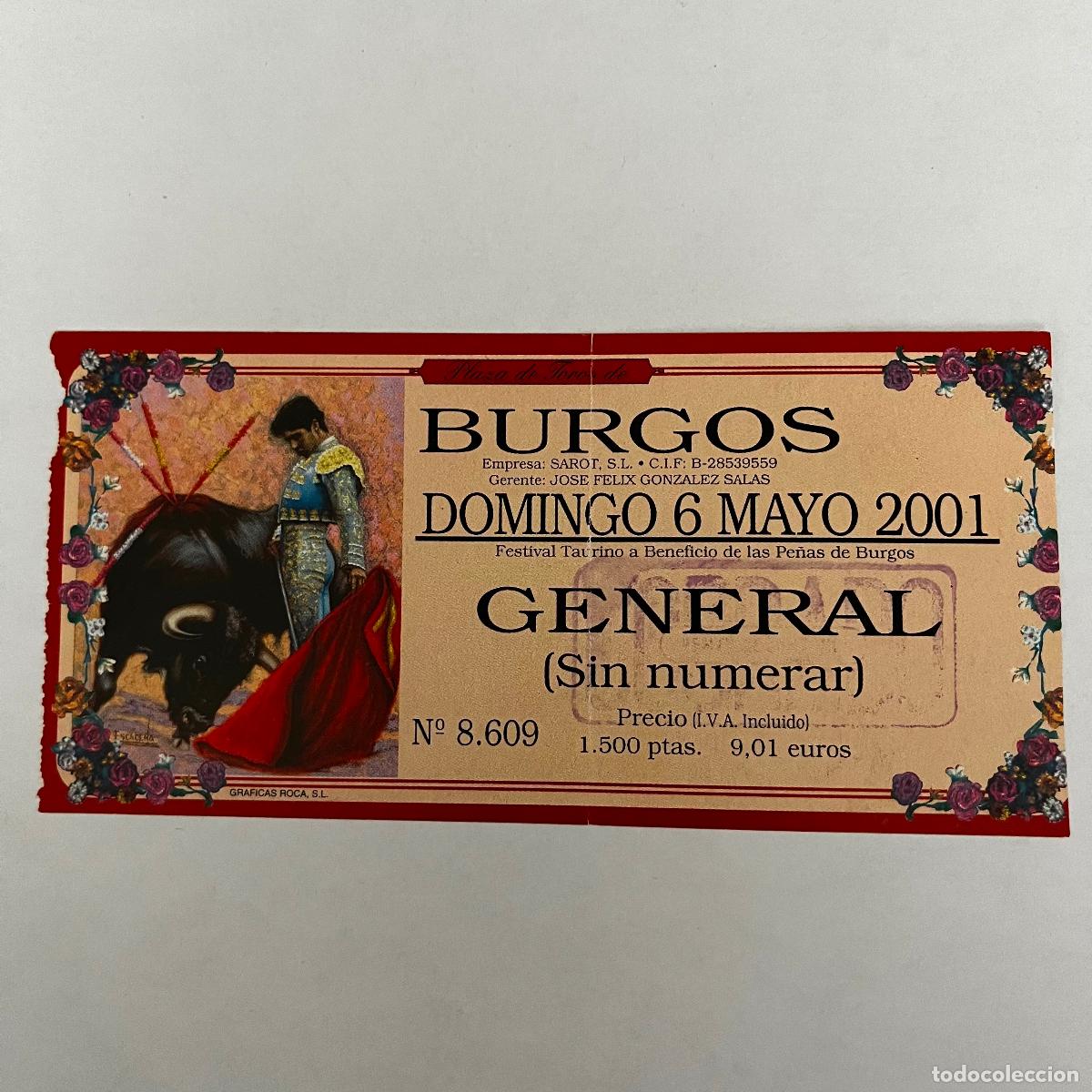 Tauromachia: ENTRADA DE TOROS. BURGOS. 2001.
