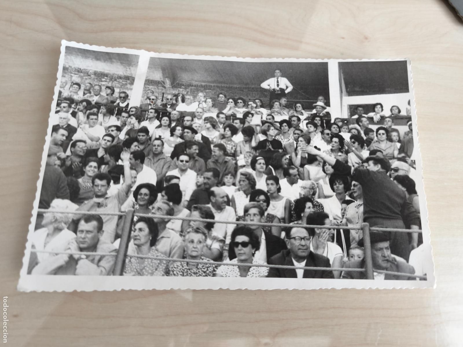 Tauromachia: Fotografia de la plaza de Toros de Castro Urdiales del 23 de Agosto de 1962.