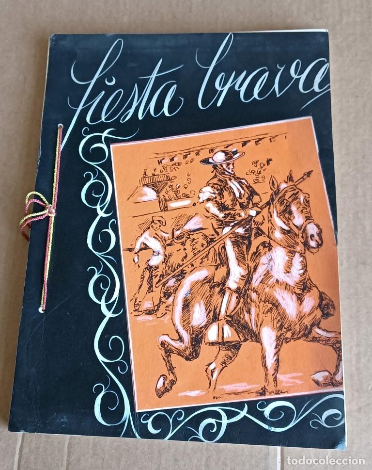Tauromaquia: FIESTA BRAVA Con litograf&iacute;as hay una color muy bonita hoja completa