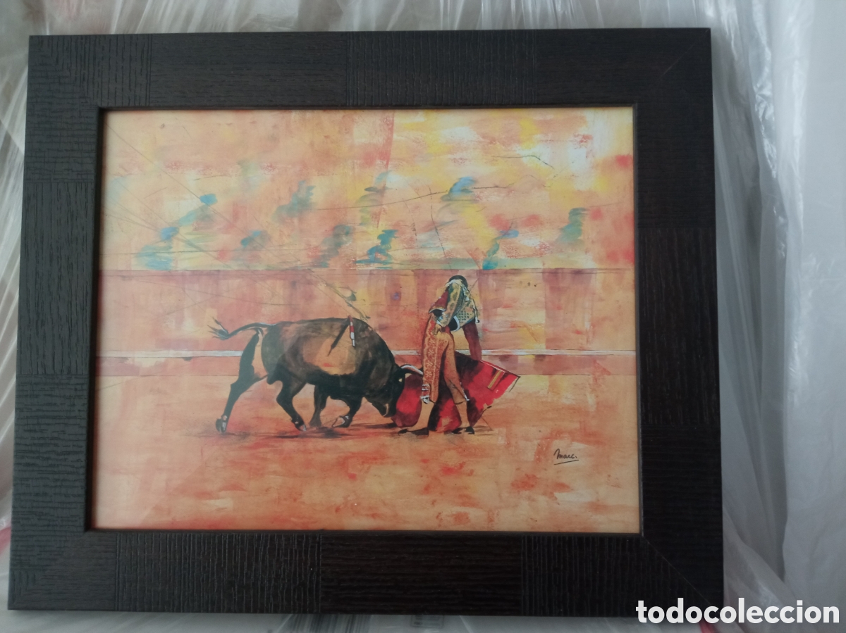 Tauromaquia: Cuadro Taurino, l&aacute;mina litograf&iacute;ca, mide 27x21 cm