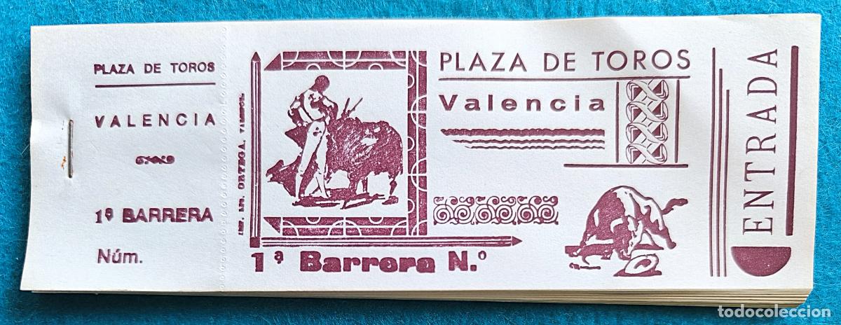 Tauromaquia: RW LOTE 36 ENTRADAS PLAZA TOROS VALENCIA LT16