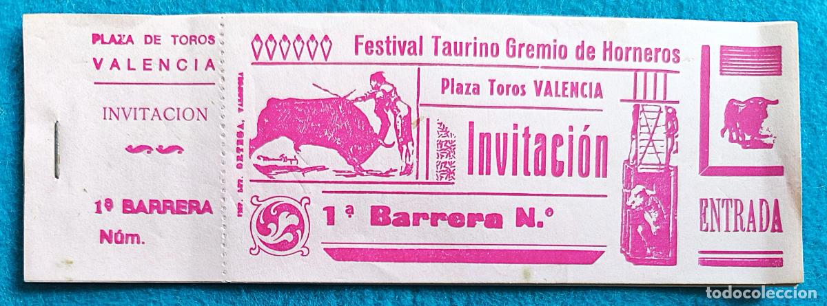 Tauromaquia: RW LOTE 12 ENTRADAS PLAZA TOROS VALENCIA LT19