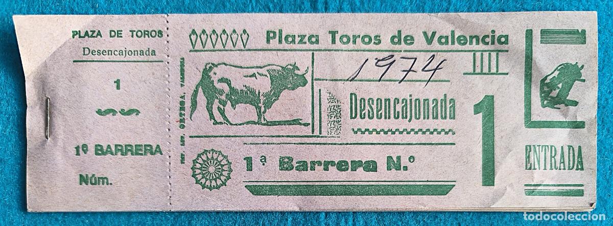 Tauromaquia: RW LOTE 14 ENTRADAS PLAZA TOROS VALENCIA LT20