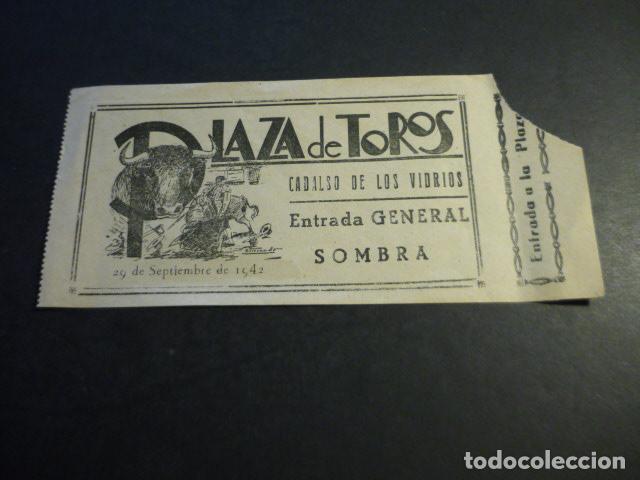 Tauromachia: CADALSO DE LOS VIDRIOS MADRID ENTRADA DE TOROS 29 SEPTIEMBRE 1942