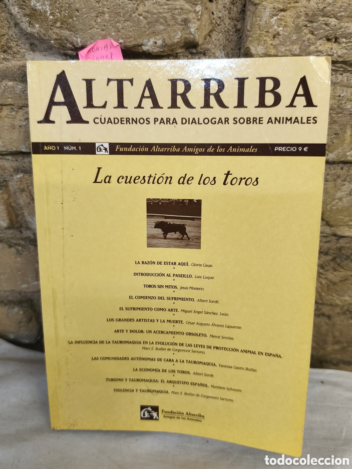 Tauromaquia: Altarriba la cuesti&oacute;n de los toros