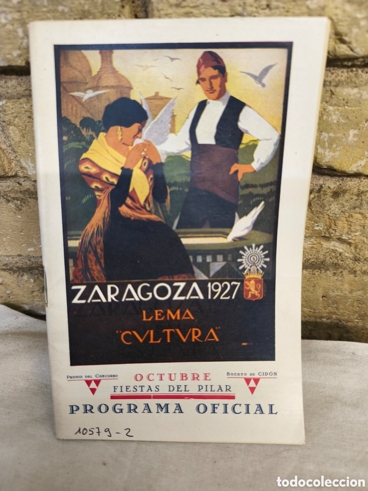 Tauromaquia: Programa Fiestas del pilar Zaragoza 1927