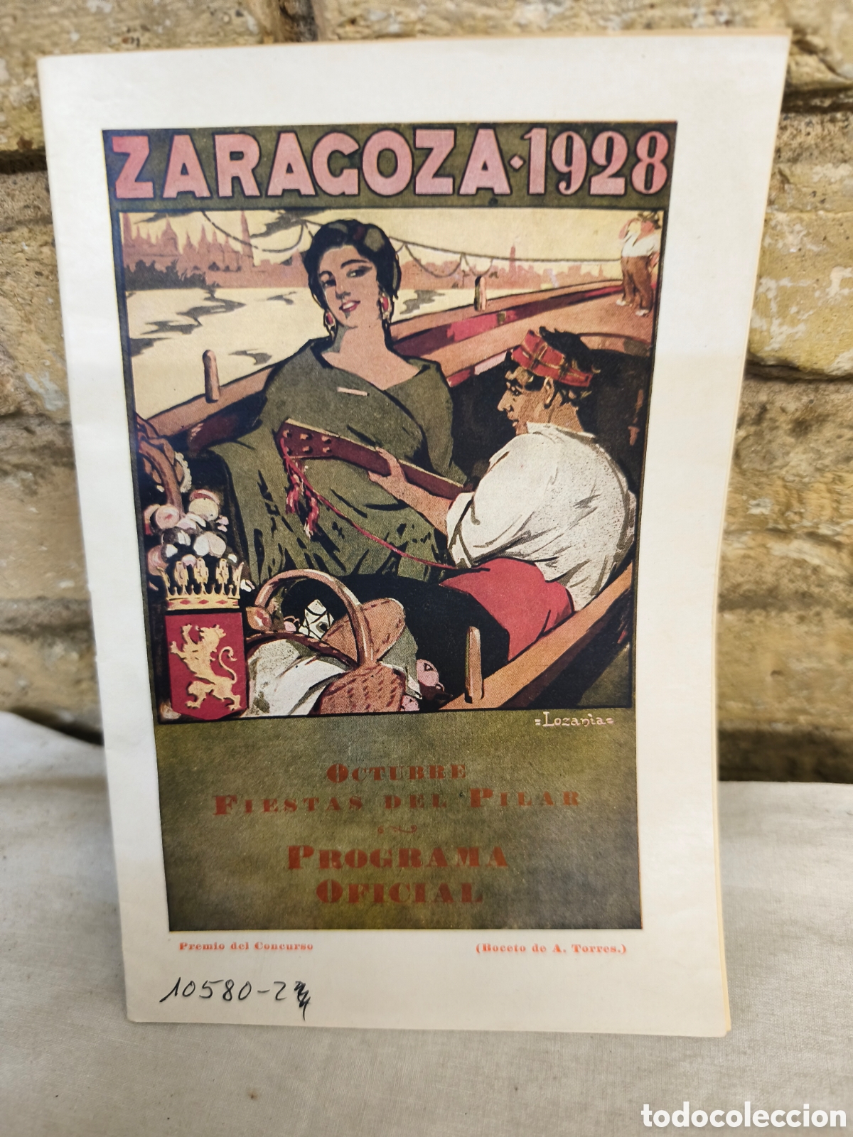 Tauromaquia: Programa Fiestas del pilar Zaragoza 1928