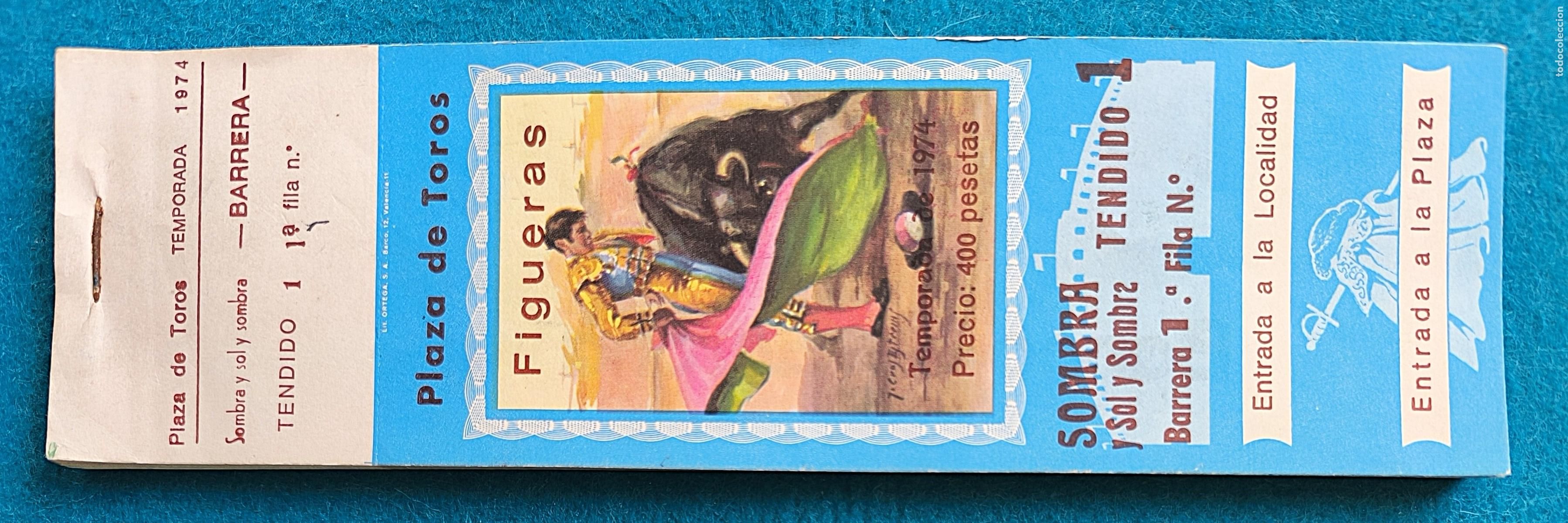 Tauromaquia: RW LOTE 50 ENTRADAS APROX PLAZA TOROS FIGUERAS GERONA 1974 LT68