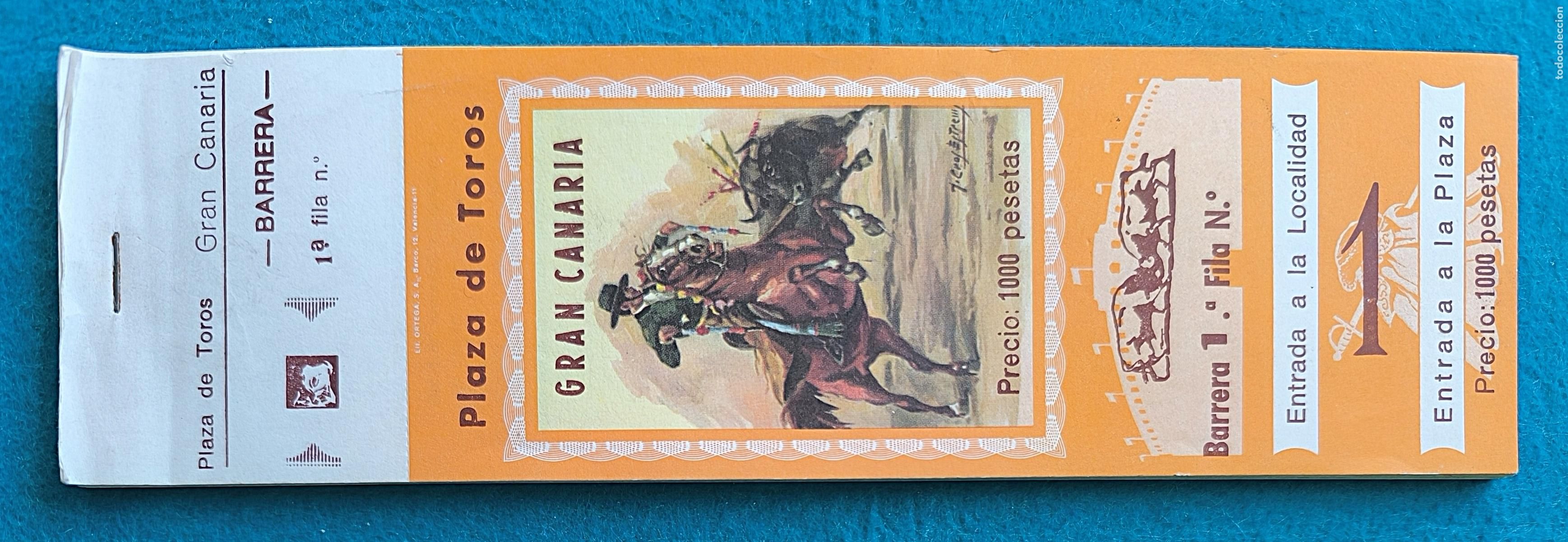 Tauromaquia: RW LOTE 30 ENTRADAS PLAZA TOROS GRAN CANARIA 1974 LT73