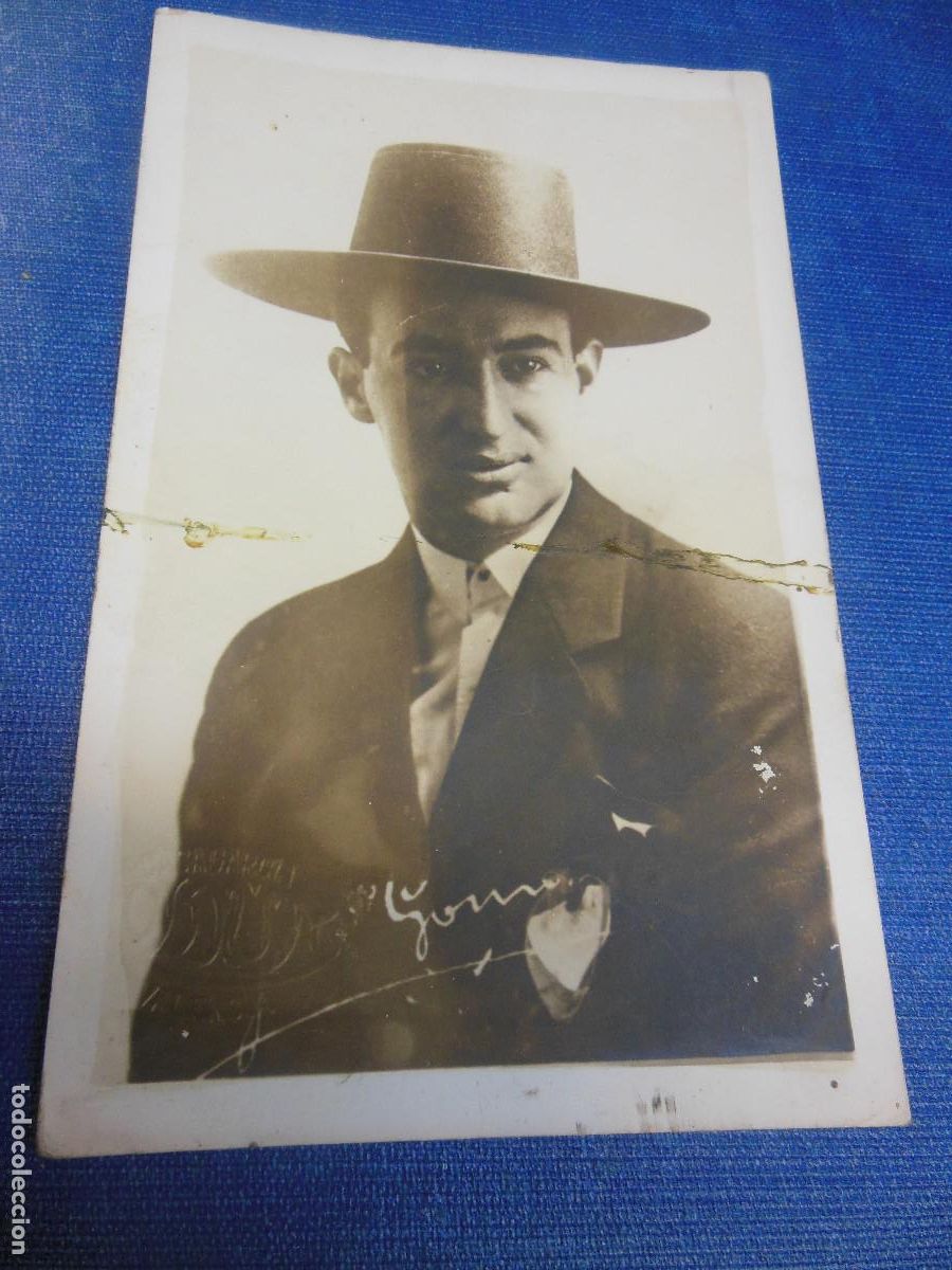 Tauromaquia: JOS&Eacute; GOMEZ GALLITO JOSELITO - TARJETA POSTAL FOTOGR&Aacute;FICA TOROS - FOTO FOLDUN VALENCIA CASA GARCIA