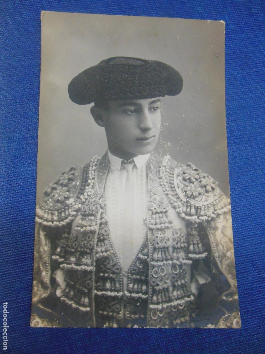Tauromaquia: JOS&Eacute; GOMEZ GALLITO JOSELITO - TARJETA POSTAL FOTOGR&Aacute;FICA TOROS FOTO ESPLUGAS BARCELONA