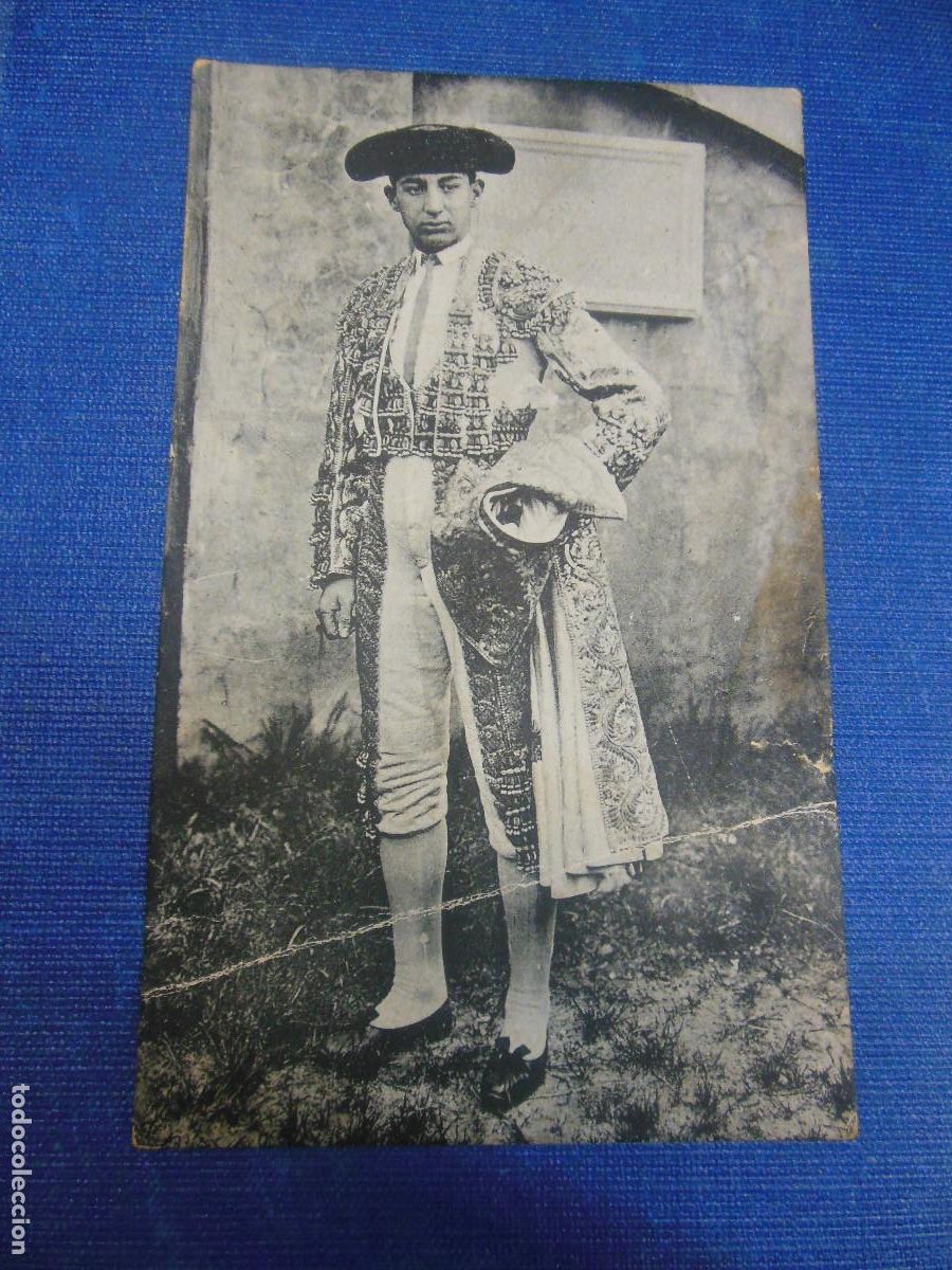 Tauromaquia: JOS&Eacute; GOMEZ GALLITO JOSELITO - TARJETA POSTAL TOROS ANTES DEL DESFILE DE LAS CUADRILLAS SAN SEBASTI&aacute;N