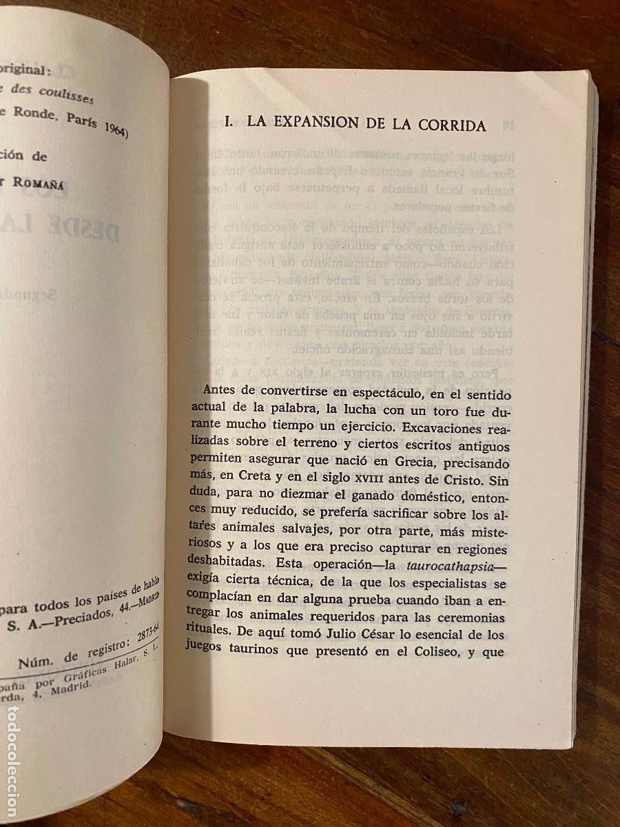Tauromaquia: LOS TOROS DESDE LA BARRERA - CLAUDE POPELIN 1966 - Foto 4