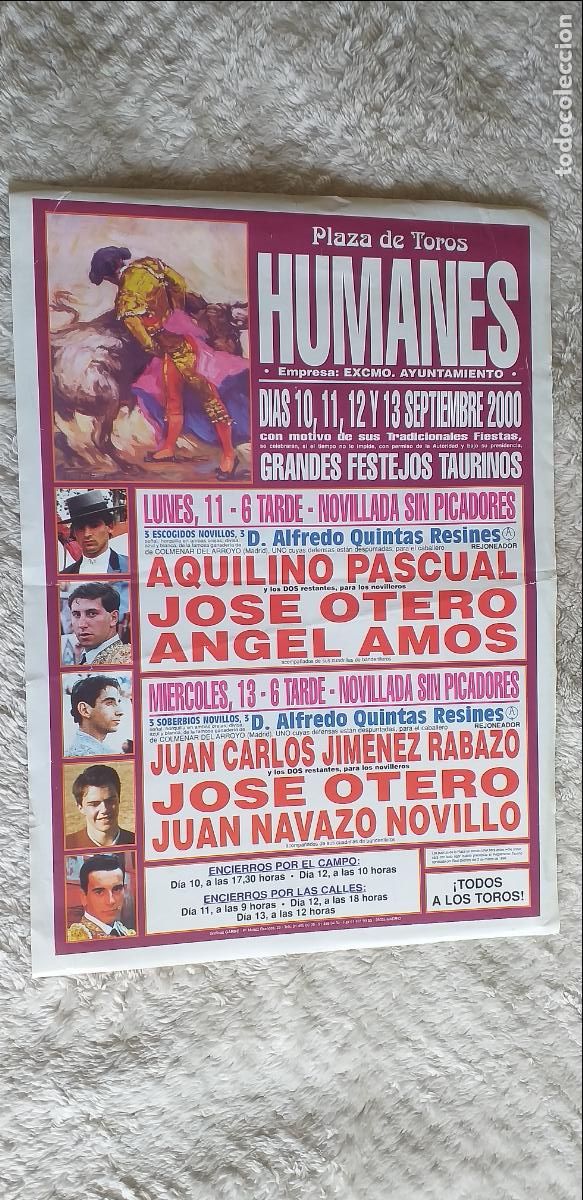 Tauromaquia: TAUROMAQUIA-V90-330X230mm.CARTEL PLAZA DETOROS-HUMANES 2000
