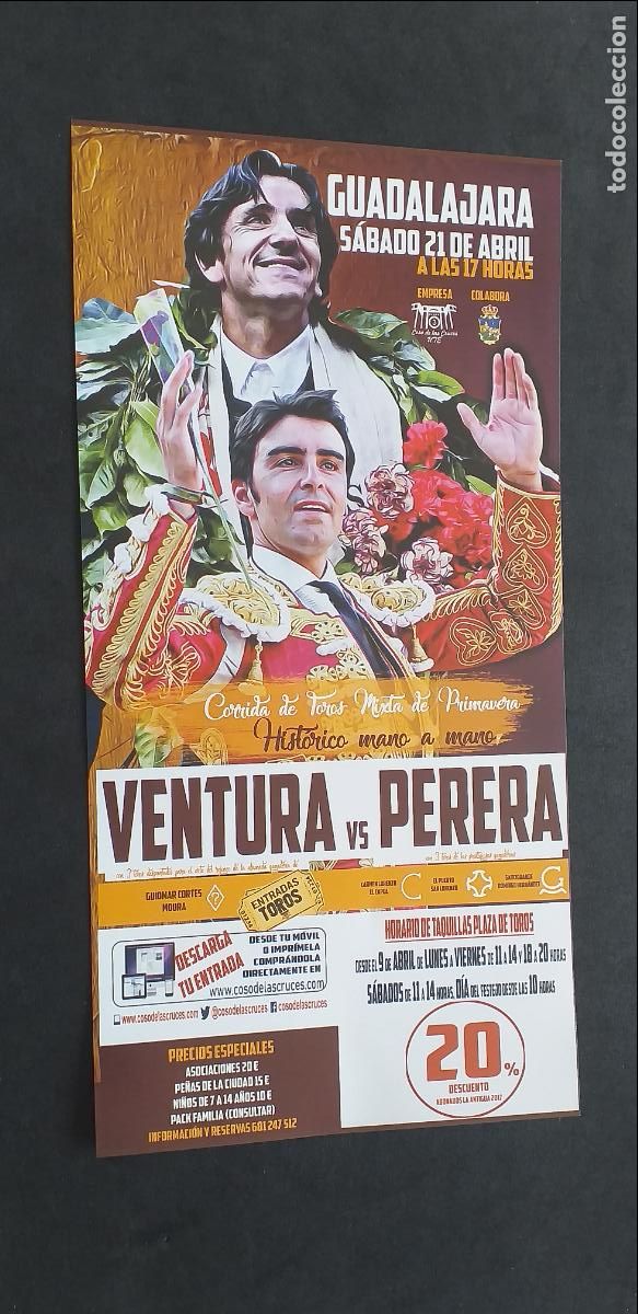 Tauromaquia: TAUROMAQUIA-V55-II-PROGRAMA TAURINO-GUADALAJARA-2017-VENTURA-PERERA