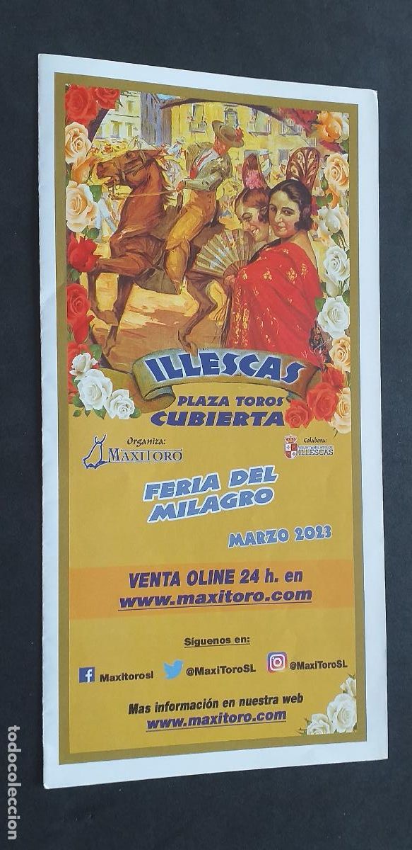 Tauromaquia: TAUROMAQUIA-V55-II-PROGRAMA TAURINO-ILLESCAS-2023-FERNANDES-VENTURA-HERMOSO DE MENDOZA