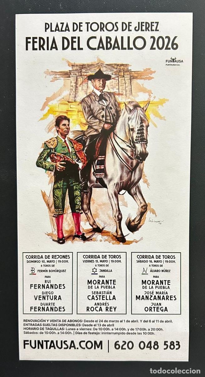 Tauromaquia: FOLLETO FERIA DE JEREZ - MORANTE, ROCA REY, CASTELLA...