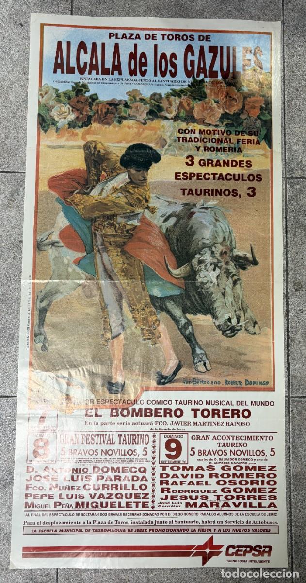 Tauromaquia: CARTEL. PLAZA TOROS ALCALA DE LOS GAZULES. 1990. GANADER&Iacute;A SALVADOR DOMECQ. LUIS PARADA. OSORIO