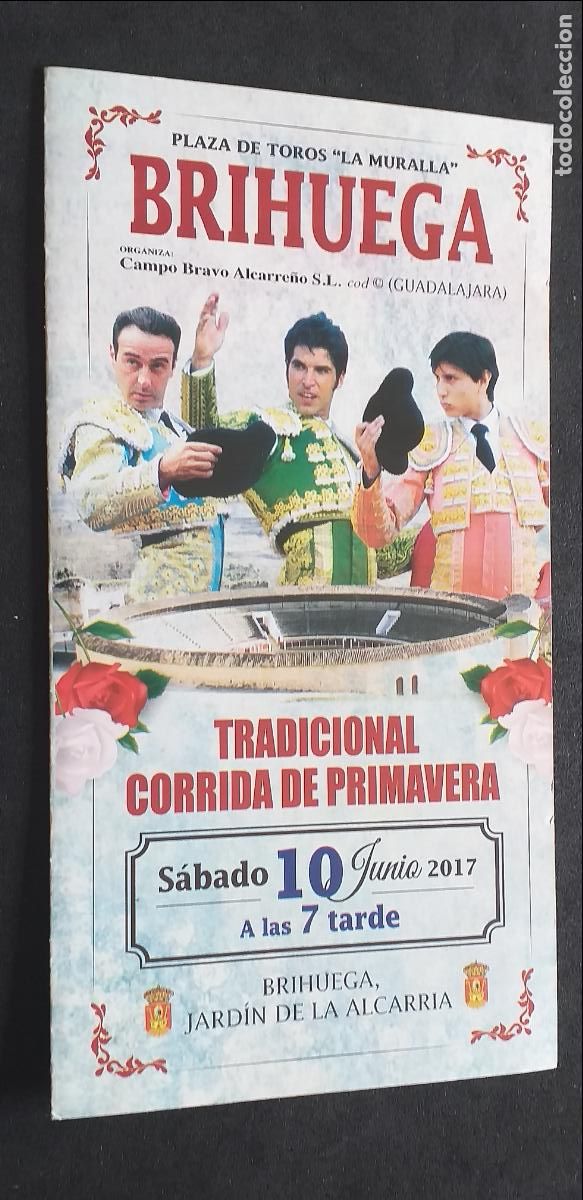 Tauromaquia: TAUROMAQUIA-V55-II-PROGRAMA TAURINO-BRIHUEGA-2017-PONCE-CAYETANO-ROCA REY