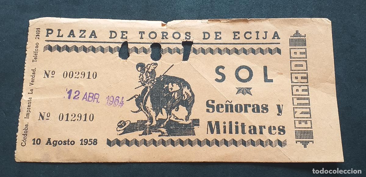 Tauromaquia: TAUROMAQUIA-V55-II-ENTRADA PLAZA DE TOROS-ECIJA-1964