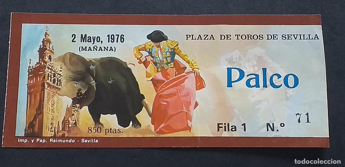 Tauromaquia: TAUROMAQUIA-V55-II-ENTRADA PLAZA DE TOROS-SEVILLA-1976
