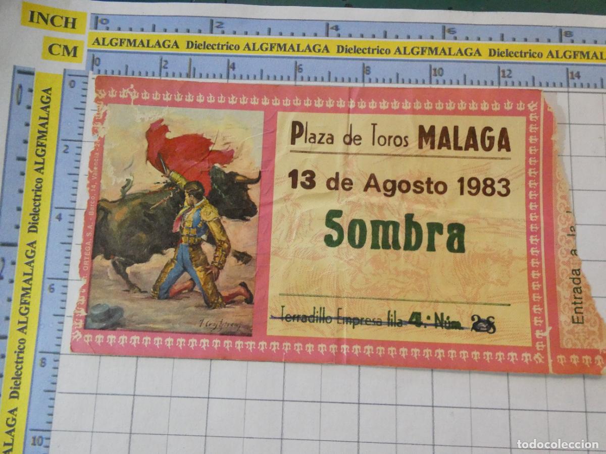Tauromaquia: ENTRADA TOROS TOREROS CORRIDA PLAZA M&Aacute;LAGA. 13 AGOSTO 1983. PAQUIRRI NI&Ntilde;O CAPEA Y PACO OJEDA. 561