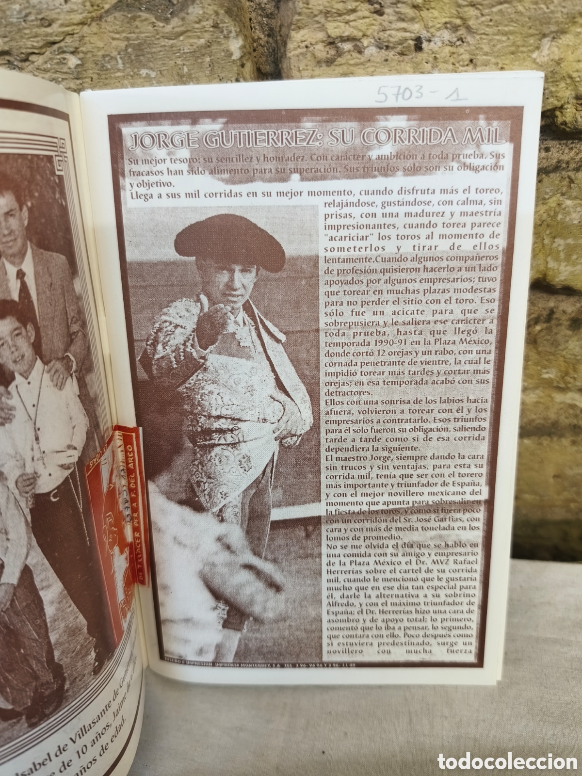 Tauromaquia: JORGE GUTI&Eacute;RREZ MIL CORRIDAS - Foto 2