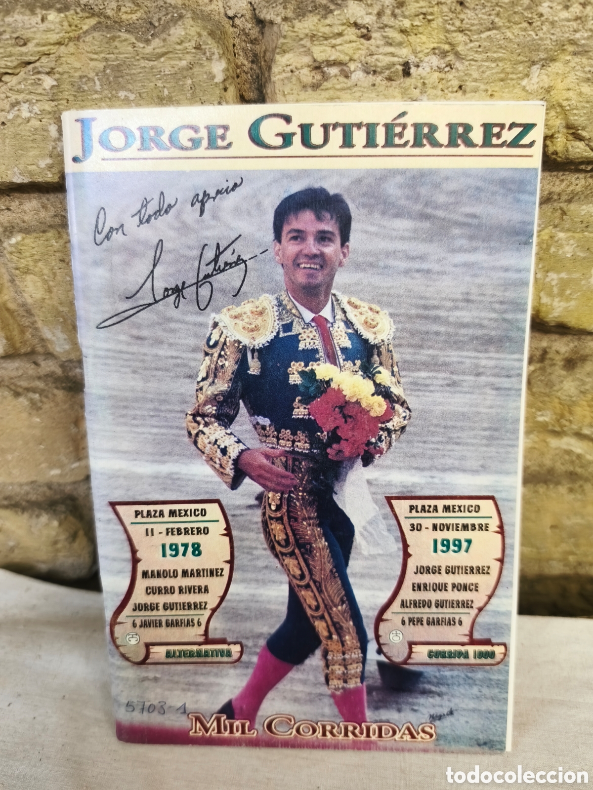 Tauromaquia: JORGE GUTI&Eacute;RREZ MIL CORRIDAS