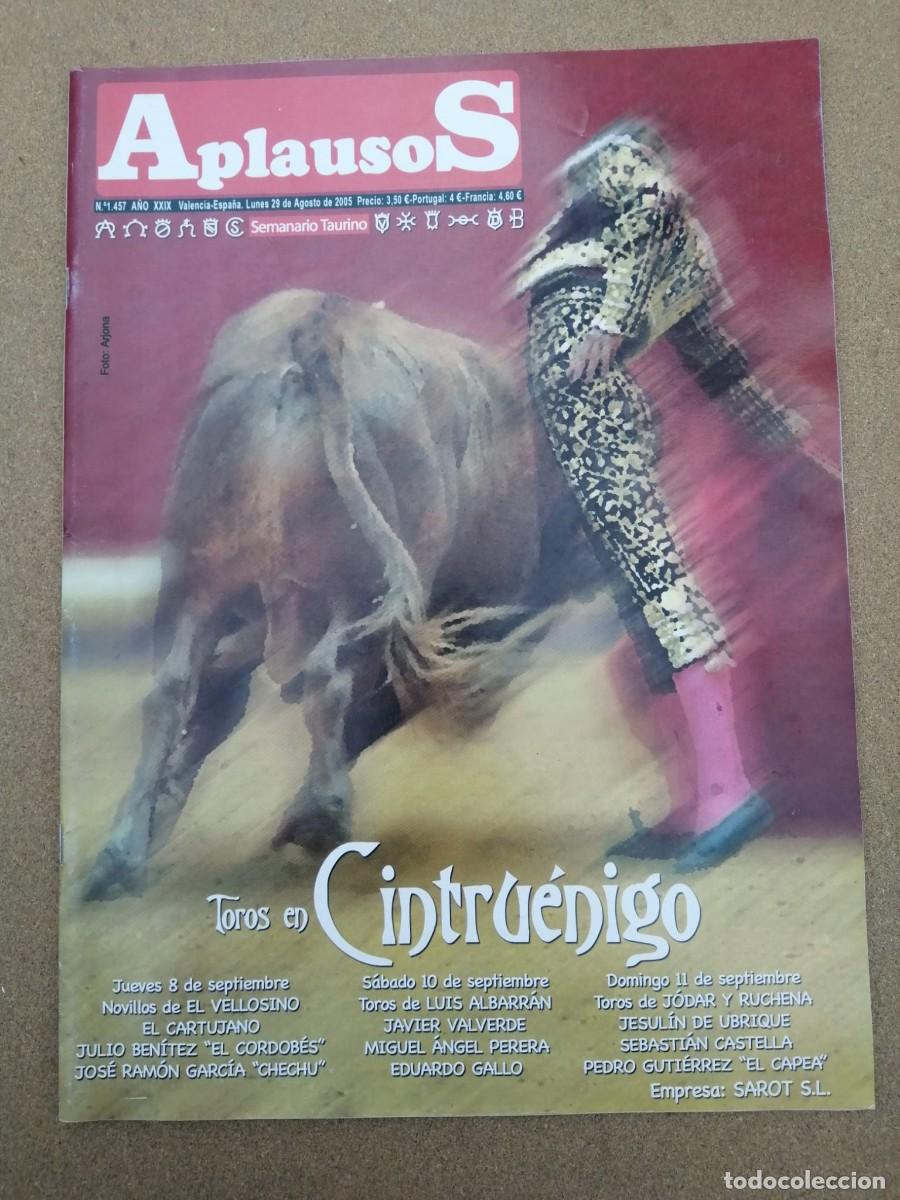 Tauromaquia: APLAUSOS (NUMERO 1457) TOROS EN CIENTRUENIGO