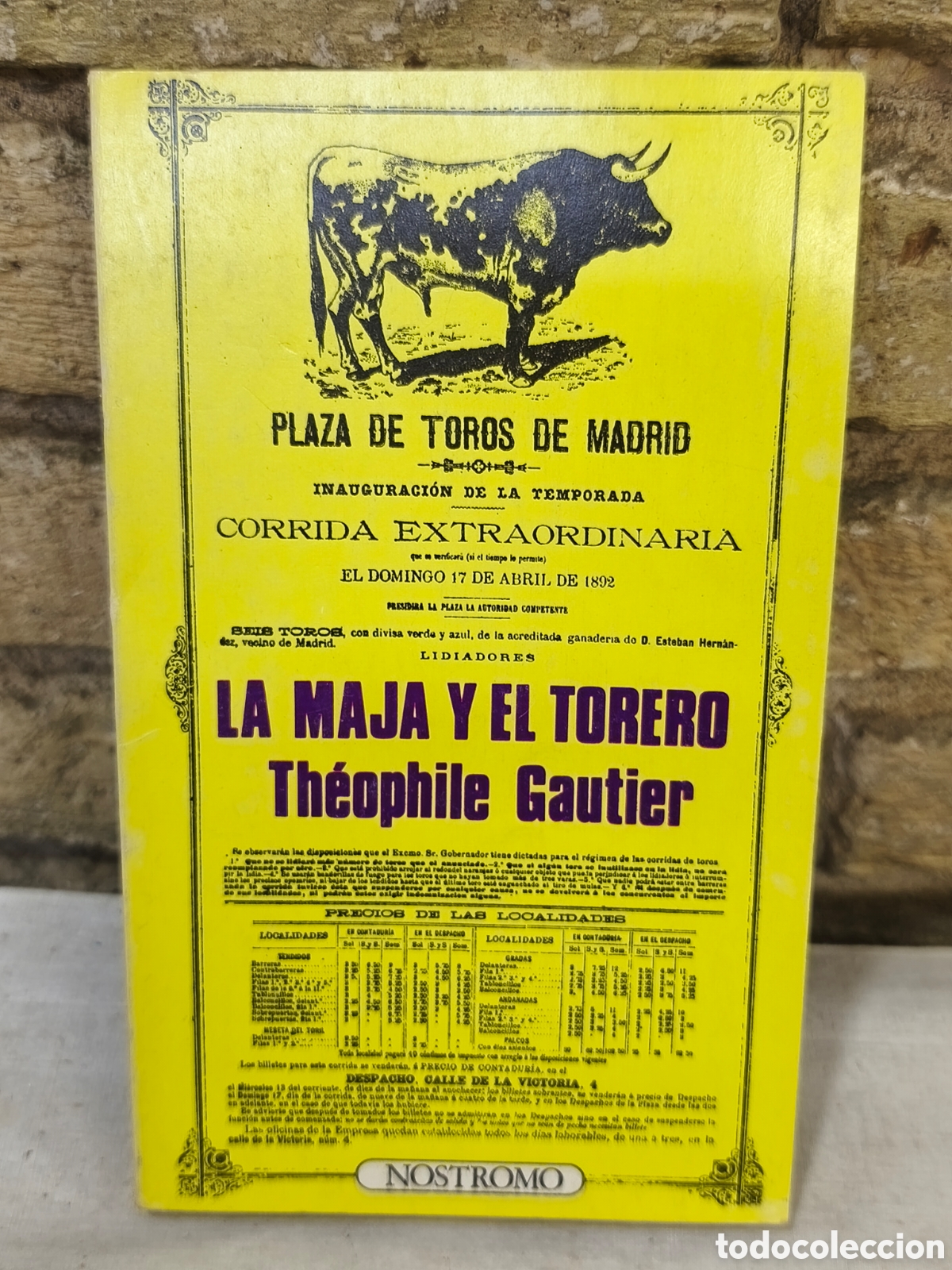 Tauromaquia: LA MAJA Y EL TORERO, Nostromo