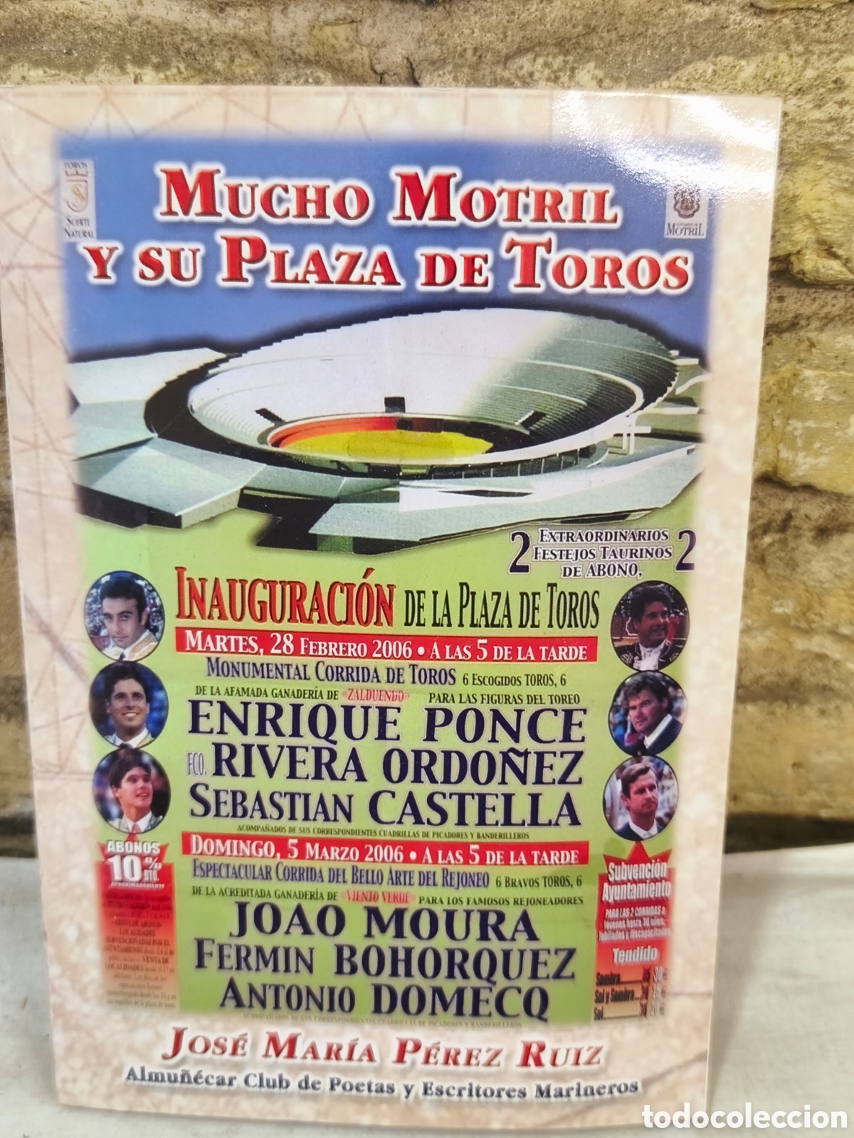 Tauromaquia: MUCHO MOTRIL Y SU PLAZA DE TOROS