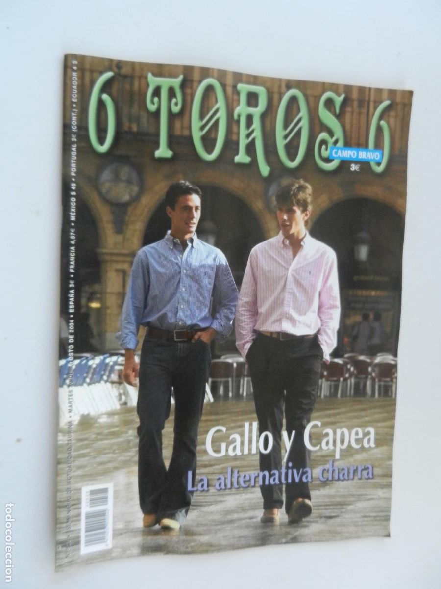 Tauromaquia: 6 TOROS 6 - CAMPO BRAVO - REVISTA N&ordm; 528 - 08-2004 -GALLO Y CAPEA - LA ALTERNATIVA CH - VER INDICE