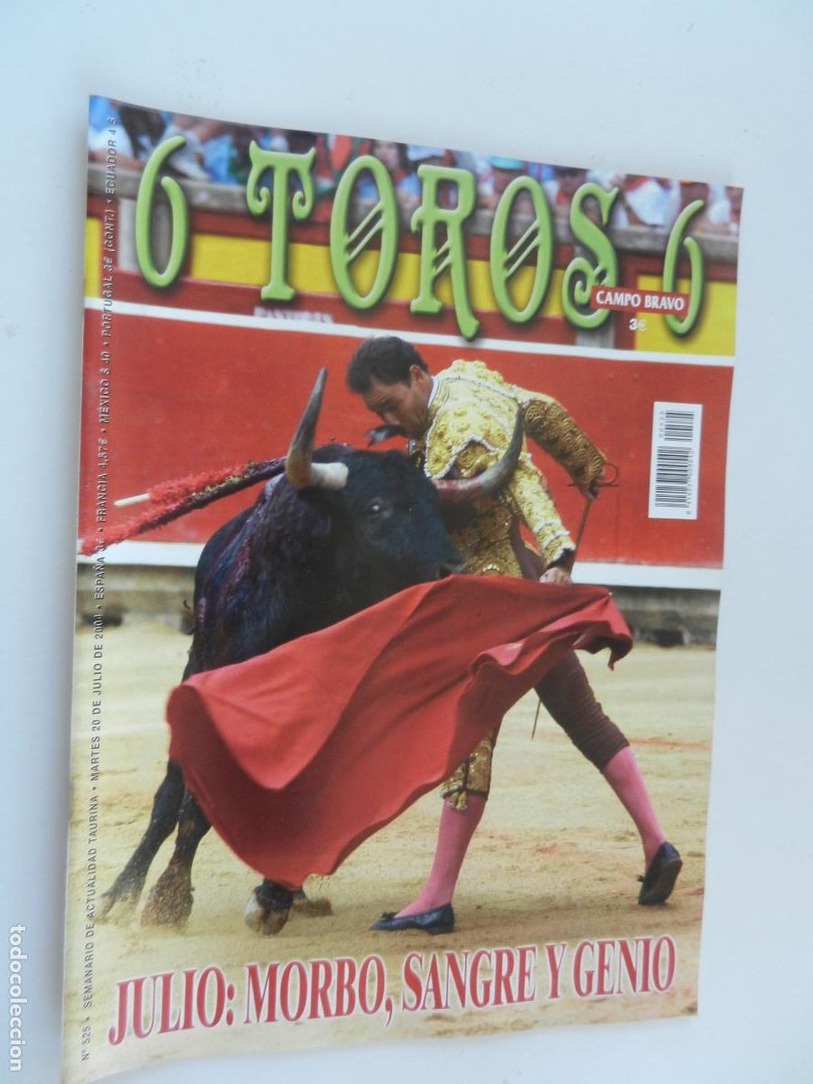 Tauromaquia: 6 TOROS 6 - CAMPO BRAVO - REVISTA N&ordm; 525 - 07-2004 -JULIO, MORBO , SANGRE , GENIO - VER INDICE