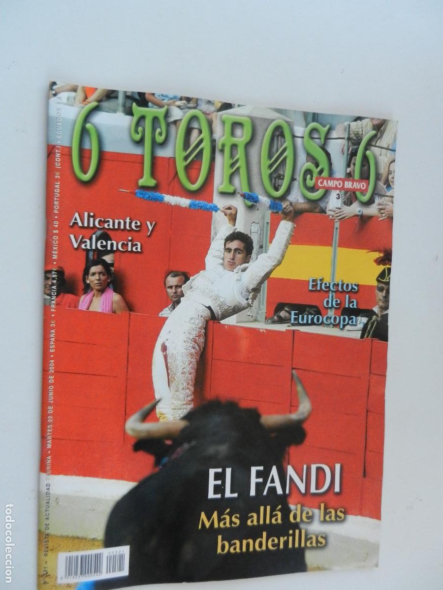 Tauromaquia: 6 TOROS 6 - CAMPO BRAVO - REVISTA N&ordm; 521 - 06-2004- EL FANDI , M&Aacute;S ALLA DE LAS BANDER - VER INDICE