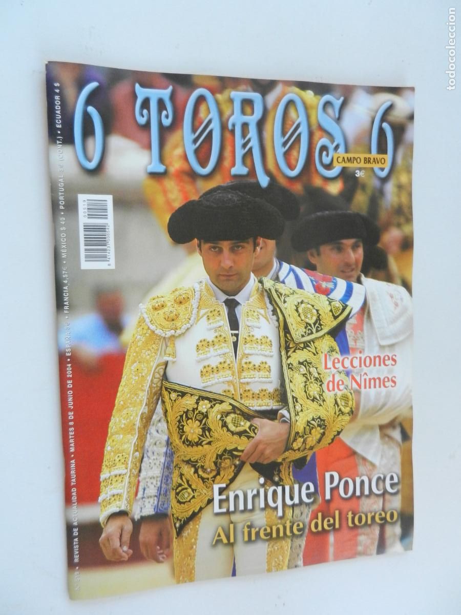 Tauromaquia: 6 TOROS 6 - CAMPO BRAVO - REVISTA N&ordm; 519 - 06-2004- ENRIQUE PONCE - AL FRENTE - VER INDICE