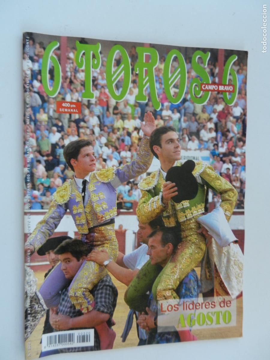 Tauromaquia: 6 TOROS 6 - CAMPO BRAVO - REVISTA N&ordm; 320 - 08-2000- LOS LIDERES DE AGOSTO - VER INDICE