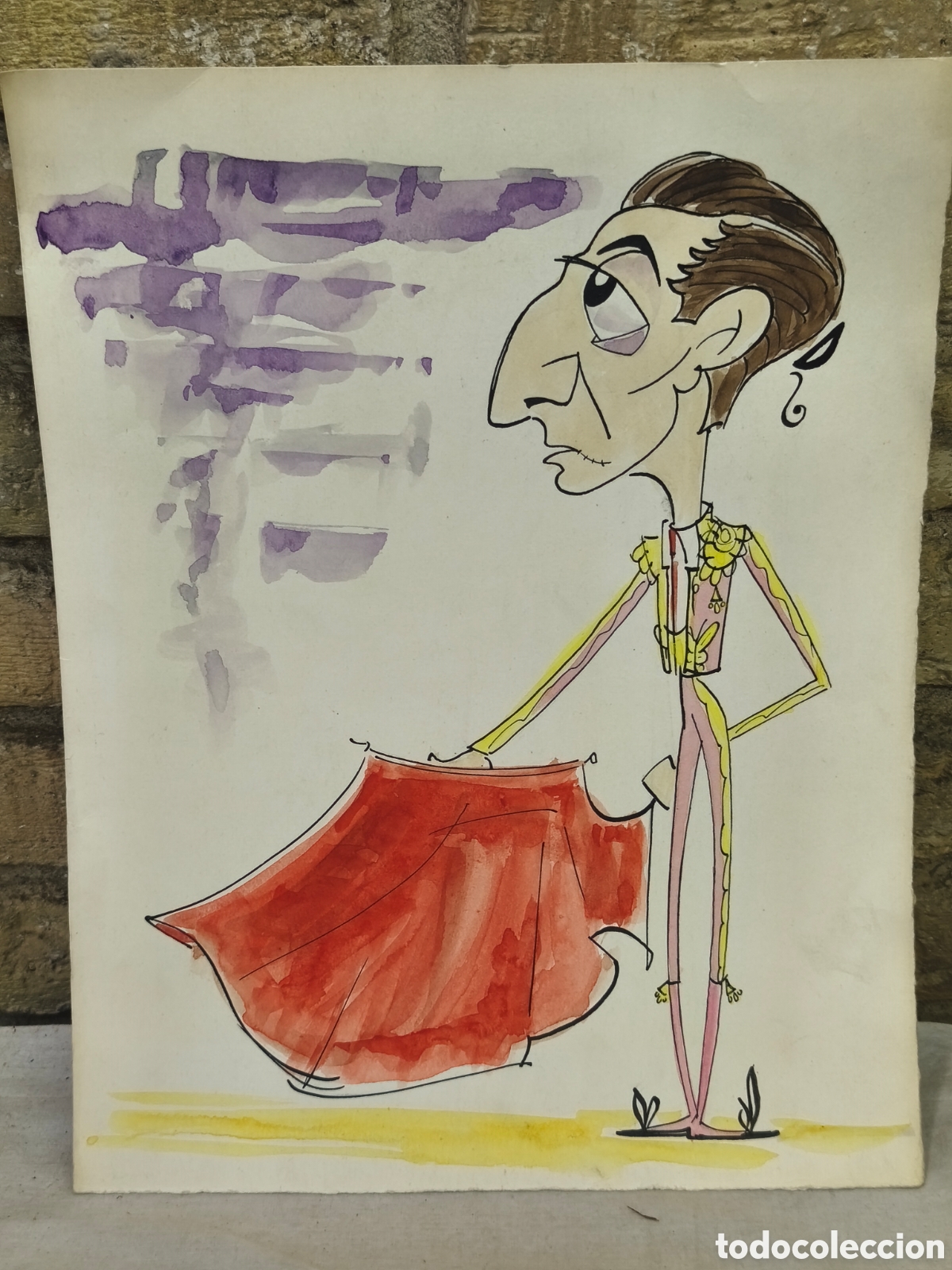 Tauromaquia: Dibujo toreo Manolete, por Vinyes