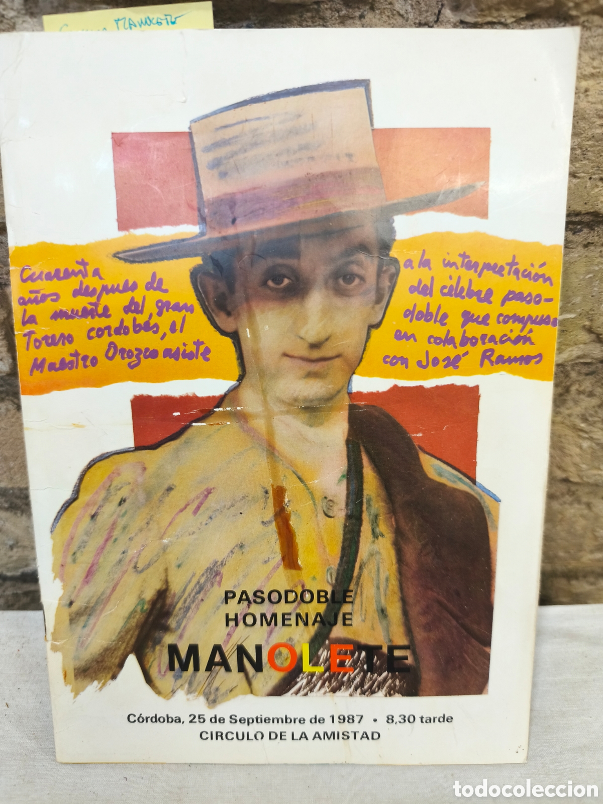 Tauromaquia: Pasodoble homenaje a Manolete