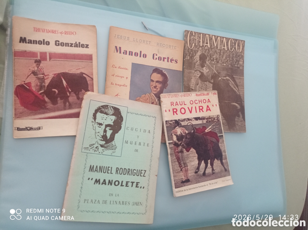 Tauromaquia: Cinco libretos de toreros - Foto 1