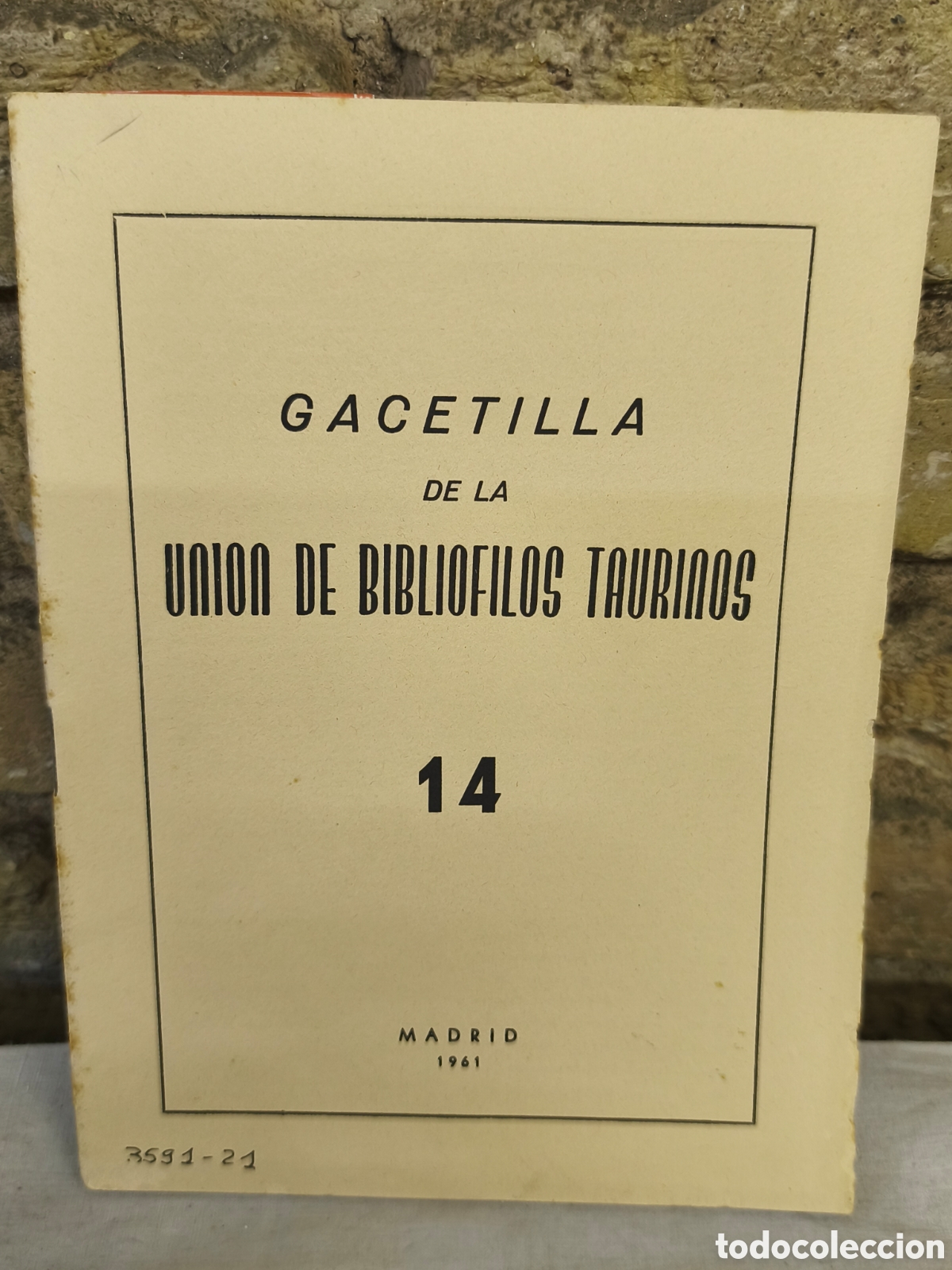 Tauromaquia: GACETILLA DE LA uni&oacute;n bibliofilos taurinos 14