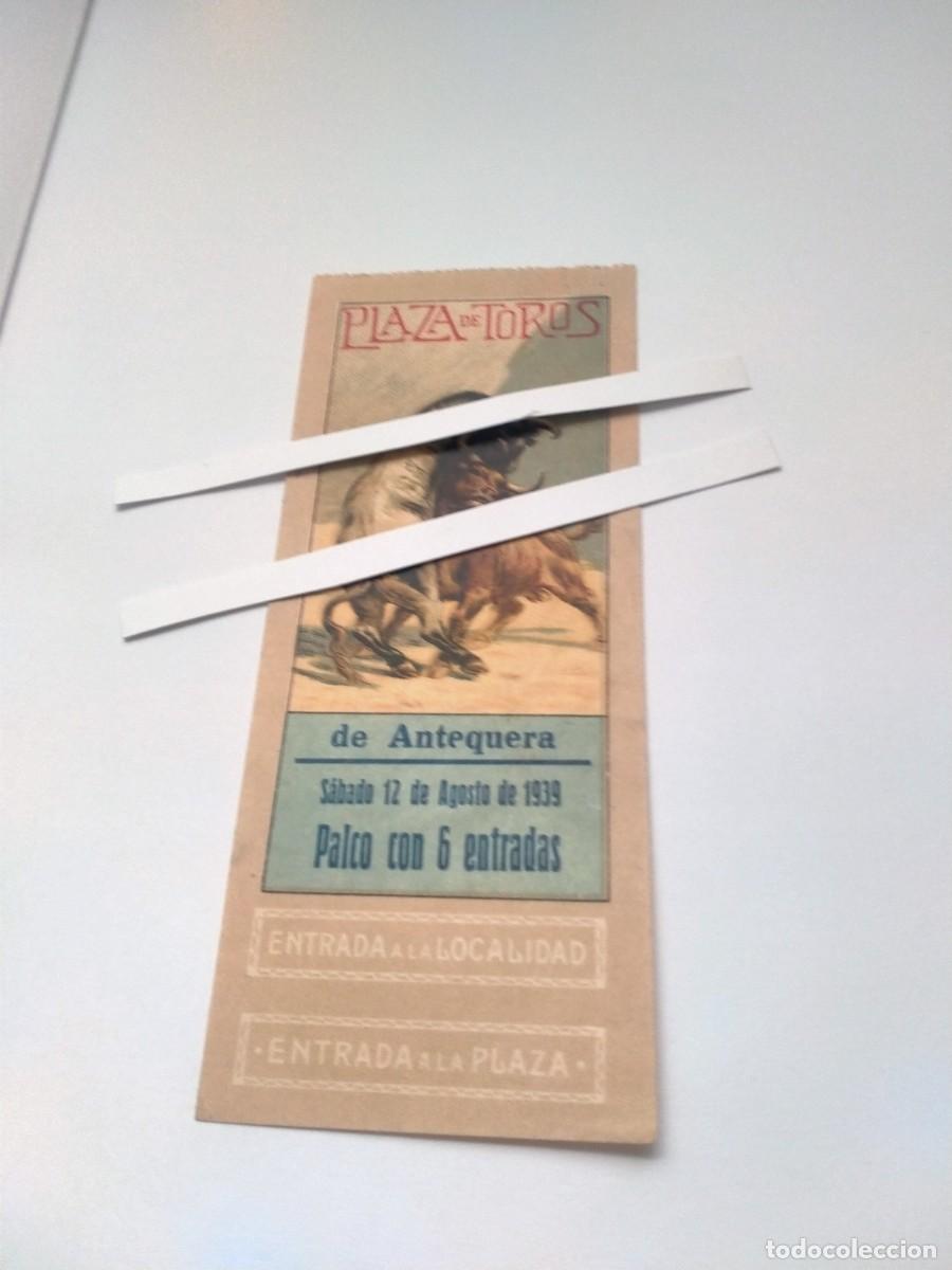 Tauromaquia: tauromaquia entrada toros antequera 1939