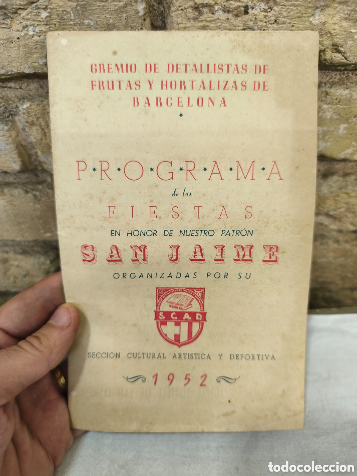 Tauromaquia: Fiestas de San Jaime programa 1952